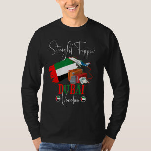 Straight Trippin Dubai Group Vacation Matching T-Shirt