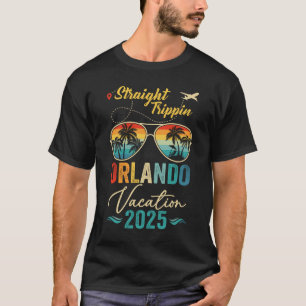 Straight Trippin Orlando 2025 Family Summer Vacati T-Shirt
