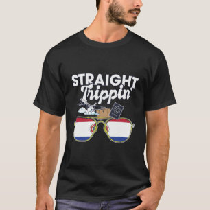 Straight Trippin' Paraguay Vacation Tour Travel Tr T-Shirt