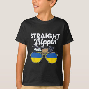 Straight Trippin' Ukraine Vacation Tour Travel Tri T-Shirt