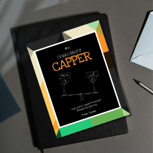 Straight up Capper Apology Card