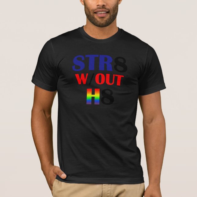 Straight Without Hate Mens T T-Shirt (Front)