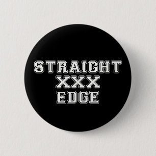 Straightedge 6 Cm Round Badge