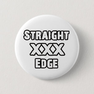 Straightedge 6 Cm Round Badge