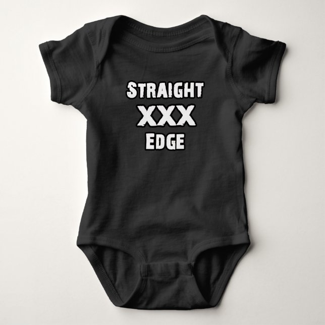 Straightedge Baby Bodysuit (Front)