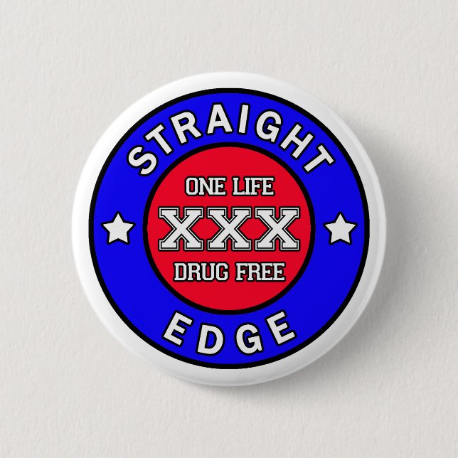 Straightedge button (Front)