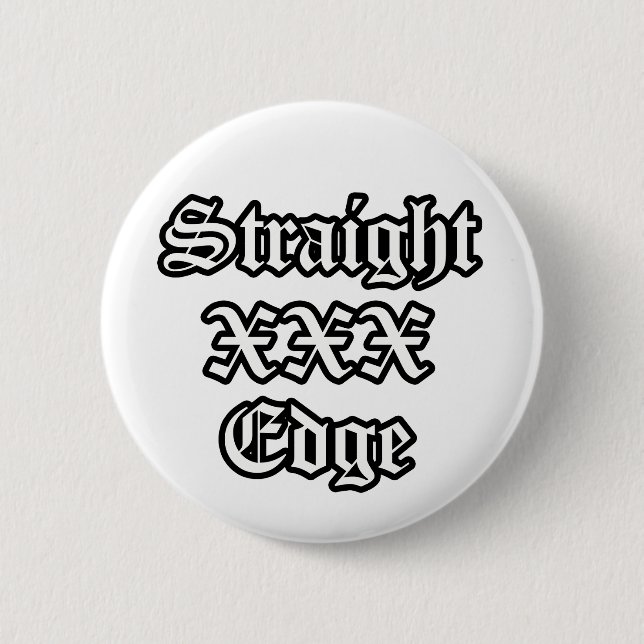 Straightedge Button (Front)
