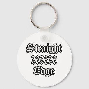 Straightedge Keychain