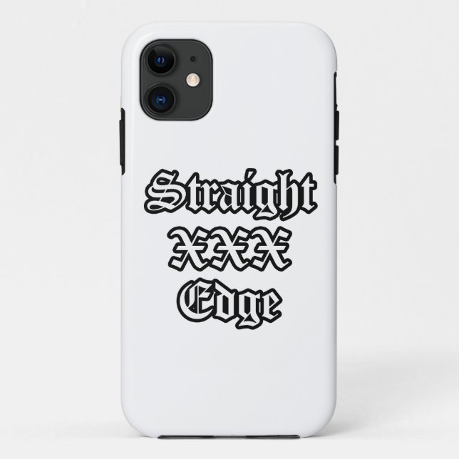Straightedge Phone Case (Back)