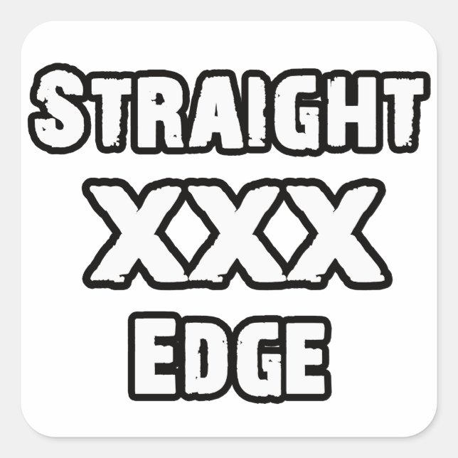Straightedge sticker (Front)