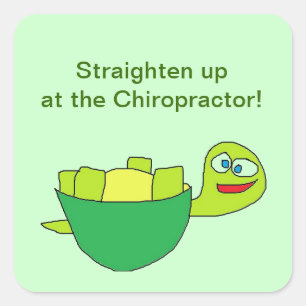 Straighten up Chiropractor Stickers