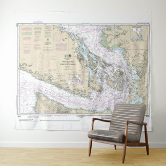 Strait of Georgia and Strait of Juan de Fuca Chart Tapestry