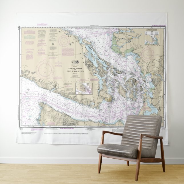 Strait of Georgia and Strait of Juan de Fuca Chart Tapestry (In Situ (Horizontal))