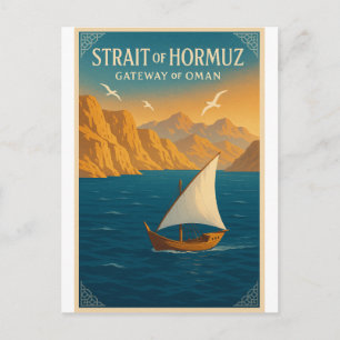Strait of Hormuz – Gateway of Oman Postcard
