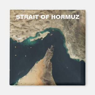 Strait of Hormuz Satellite Image Magnet