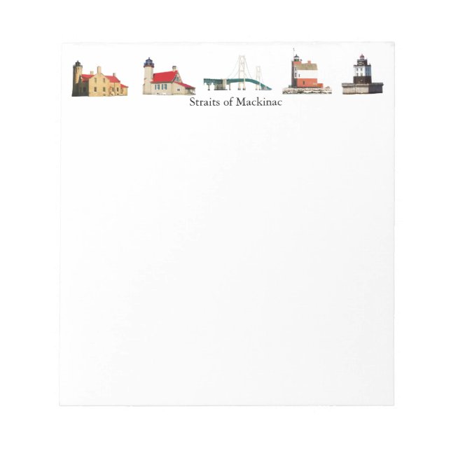 Straits of Mackinac notepad (Front)