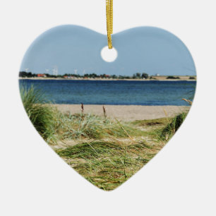 Strand mit Dünen Ceramic Tree Decoration
