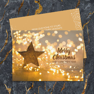Strand of Christmas Lights Holiday Card