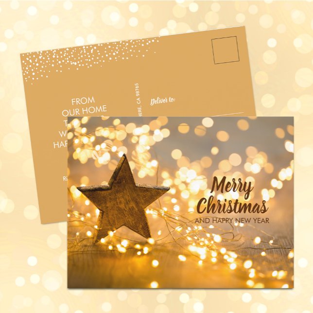 Strand of Christmas Lights Holiday Postcard (Creator Uploaded)