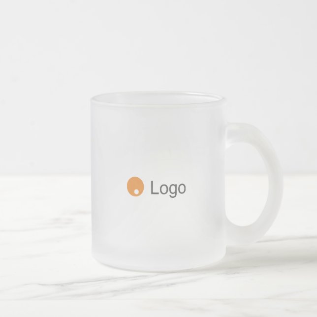 Strandard Your Colour Corporate Promo Frosted Glass Coffee Mug (Right)