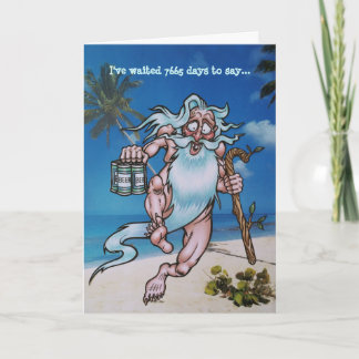 'STRANDED' 21st BIRTHDAY Card