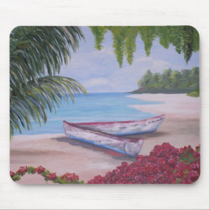 Stranded on a Tropical Island Mouse Mat