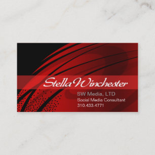 Strands Trendy Stylish Business Card template