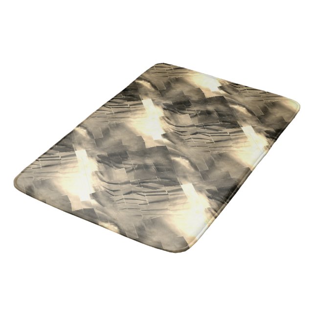 Strange abstract mosaic with shock of tones bath mat (Angled)