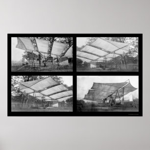 Strange Aeroplane 1908 Poster