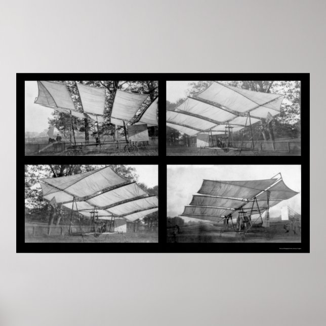 Strange Aeroplane 1908 Poster (Front)