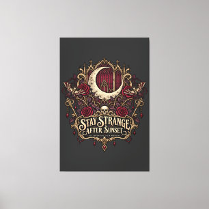 Strange After Sunset Canvas Print