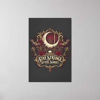 Strange After Sunset Canvas Print