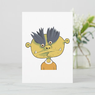 Strange Alien Person Invitation