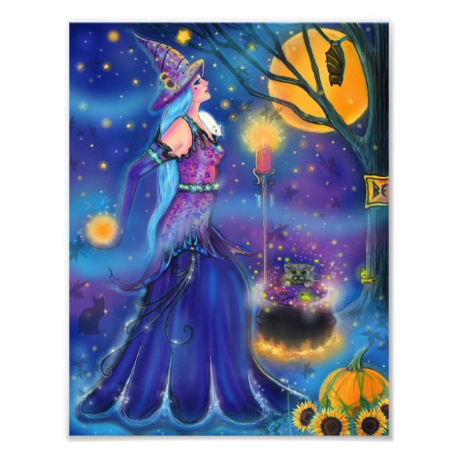 Strange Brew Hallow witch by Renee Lavoie Photo Print (Front)