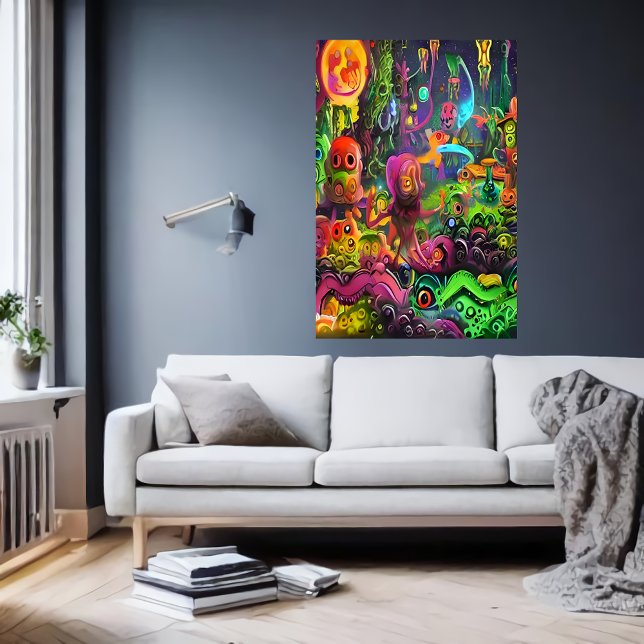 Strange colourful dream | AI Art  Poster (Creator Uploaded)
