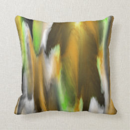 Strange colourful pattern cushion