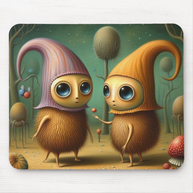 Strange creatures mouse mat (Front)