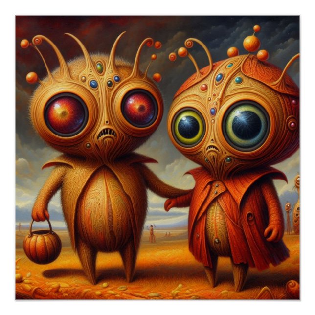 Strange creatures poster (Front)