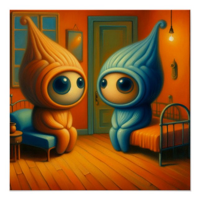 Strange creatures poster (Front)