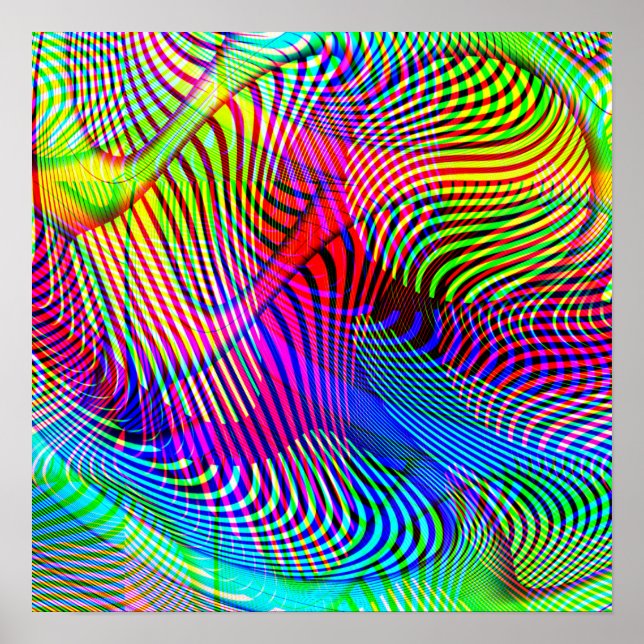 Strange dreams psychedelic light show poster (Front)