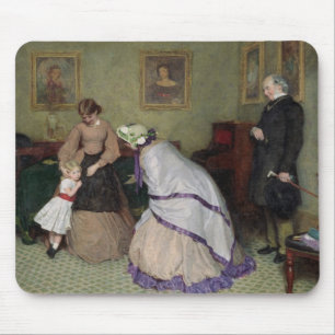 Strange Faces (w/c & bodycolour on paper) Mouse Mat