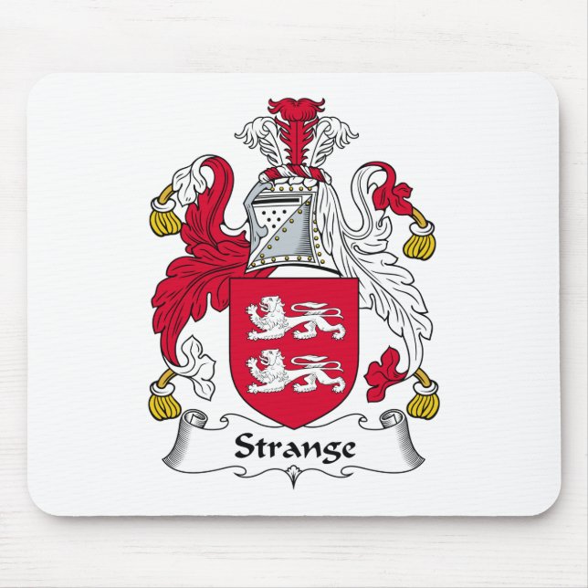 Strange Family Crest Mouse Mat (Front)