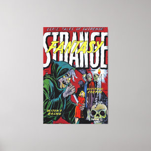 Strange Fantasy The Scary Witch Vintage Comics Canvas Print