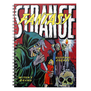 Strange Fantasy The Scary Witch Vintage Comics Notebook