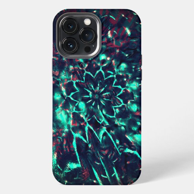 Strange flower lost in debris forest  iPhone case (Back)
