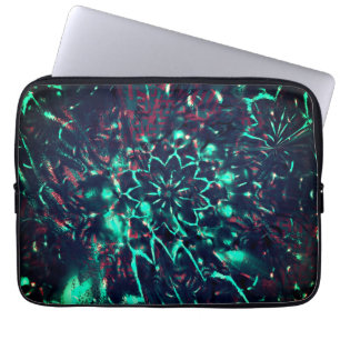 Strange flower lost in debris forest  laptop sleeve