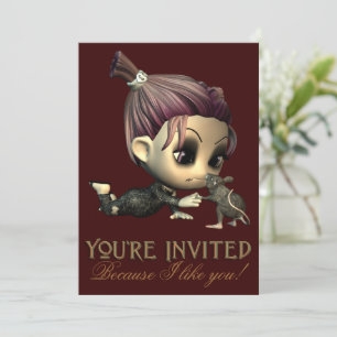 Strange Friends Halloween Party Invitation