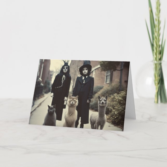 Strange Halloween instant download or Card (Front)