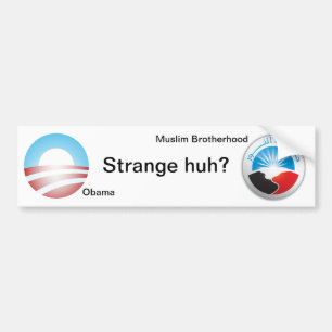 Strange huh? bumper sticker
