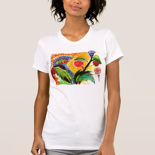 Strange Plants Orange Sky Shirt (Front)